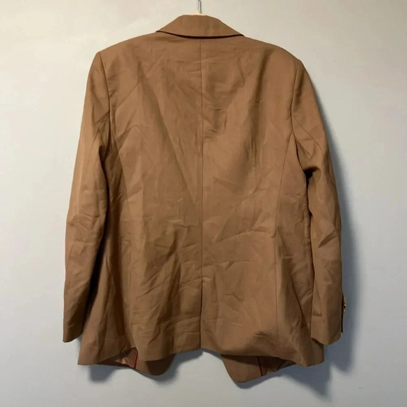 Banana Republic camel wool blend gold buttons blazer M/L - Picture 7 of 7